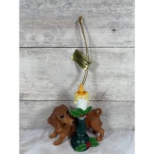 Danbury Mint Delightful Dachshunds Christmas Ornament All‎ Aglow